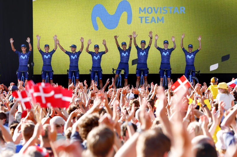 Imagen de la noticia ‛Movistar Team attend teams’ presentations at Tour de France, Giro Donne’