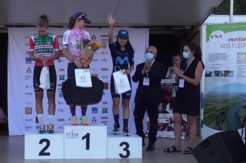 Imagen de la noticia ‛Paula Patiño continues to make history for Colombia, takes GC podium (3rd) at Tour de l’Ardèche’
