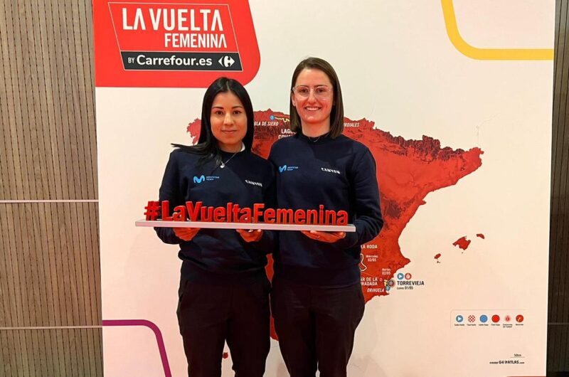 News' image‛Paula Patiño y Jelena Erić, en la presentación de La Vuelta Femenina 2023’