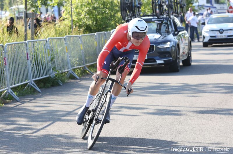 News' image‛Mathias Norsgaard estrena su maillot de campeón danés CRI con un 4º en el prólogo de Laval’
