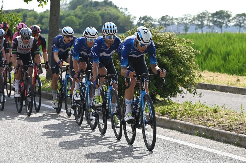 Imagen de la noticia ‛Movistar Team ride their hearts out for Gaviria as Colombian takes 6th in Carole’