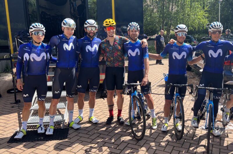 News' image‛Adriano Malori visita a Movistar Team en el descanso del Giro de Italia 2023’