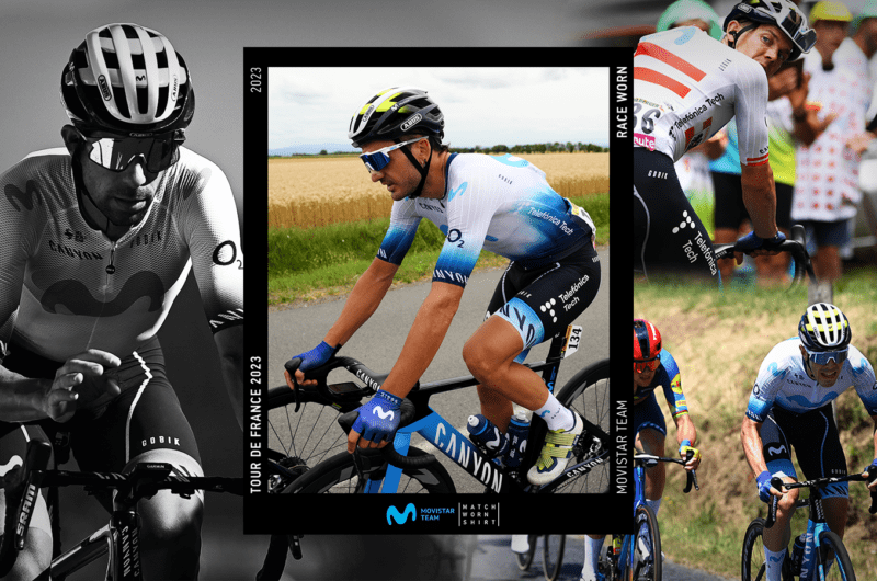 News' image‛Movistar Team colabora con la Fundación Ecomar: subasta de maillots firmados de la jornada final del Tour 2023’