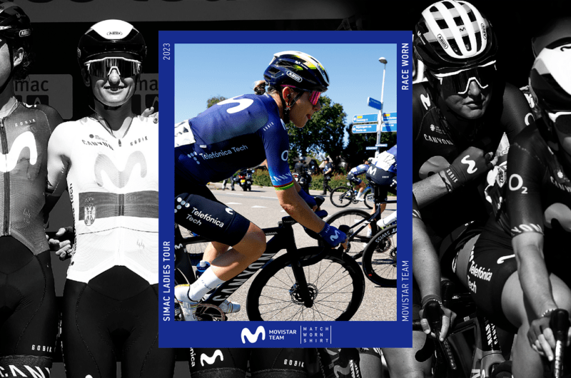 News' image‛El maillot de Van Vleuten y las Movistar Team en Simac Ladies Tour, firmado para subasta benéfica de World Bicycle Relief’