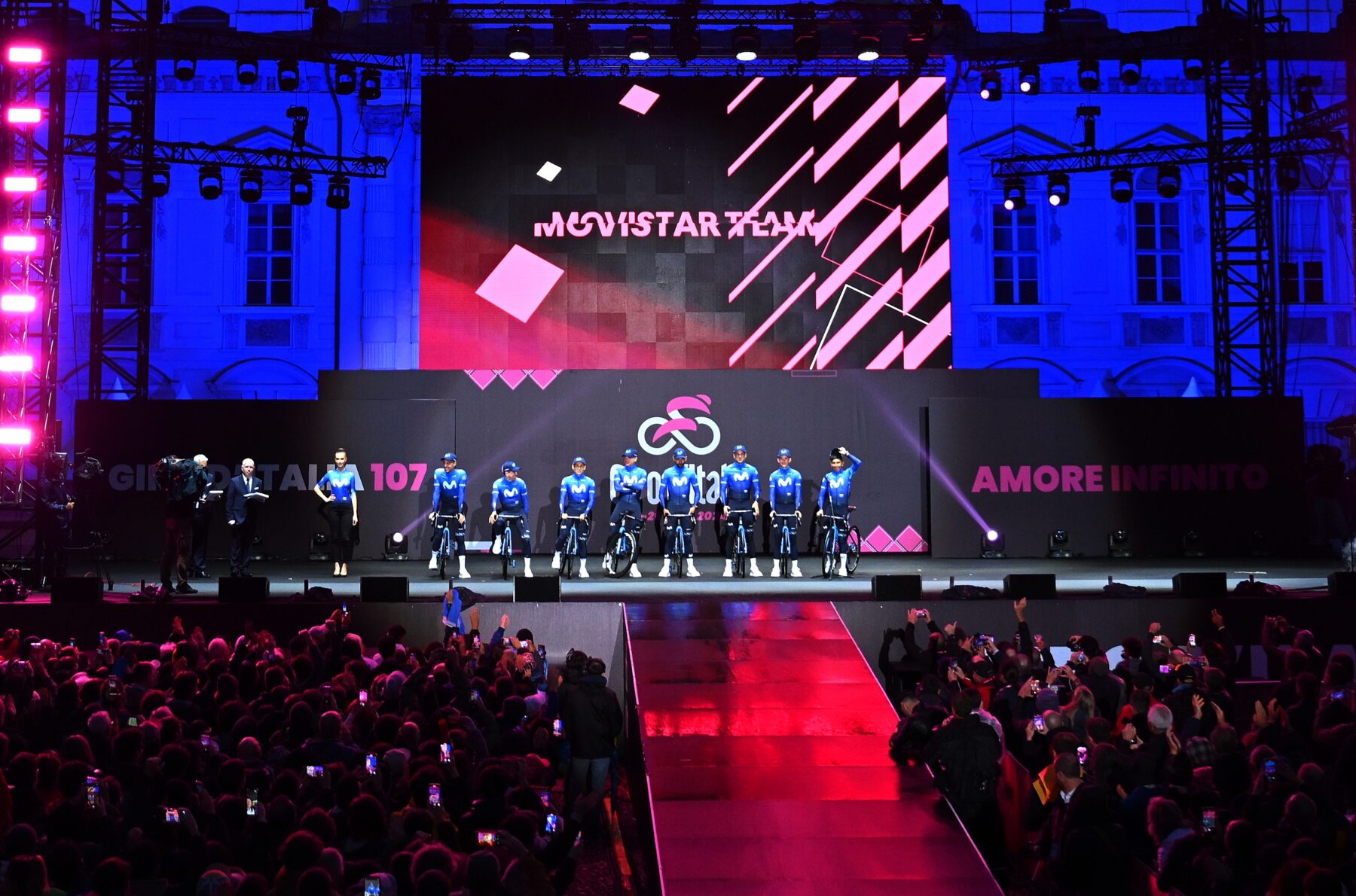 Movistar Team in Turin for 2024 Giro d’Italia teams’ presentation