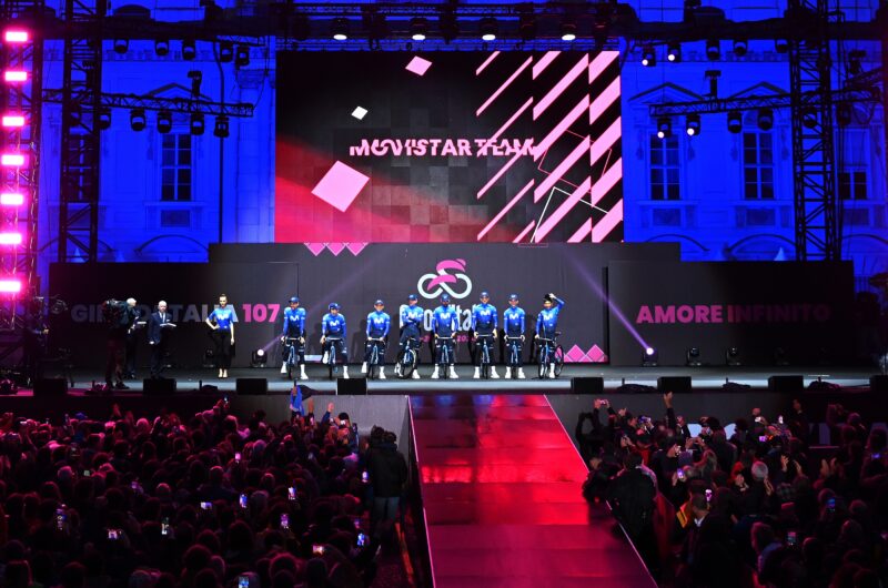 Imagen de la noticia ‛Movistar Team in Turin for 2024 Giro d’Italia teams’ presentation’