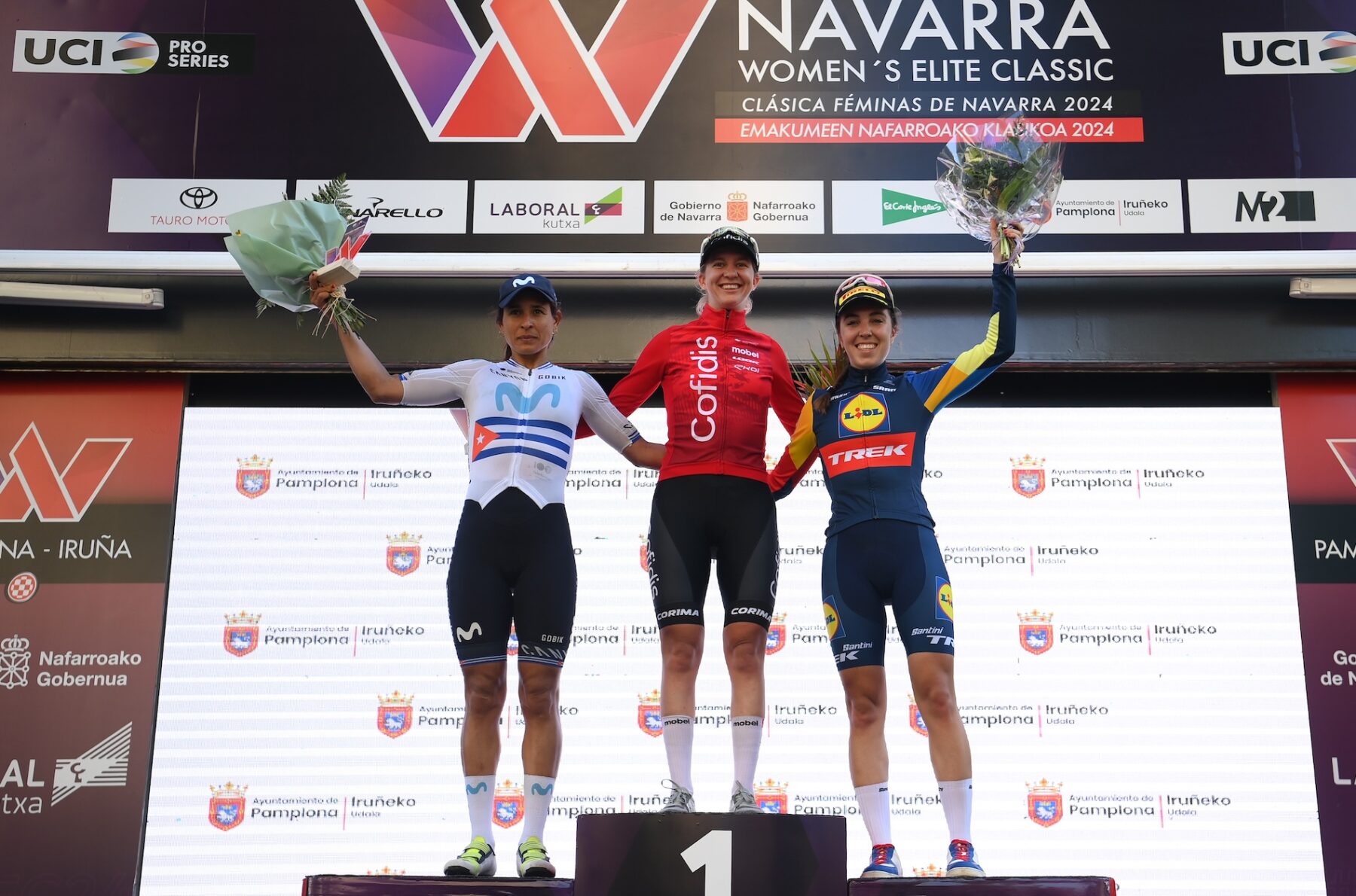 Arlenis Sierra back to racing on the podium, 2nd to Ludwig (COF) at Navarra Classic