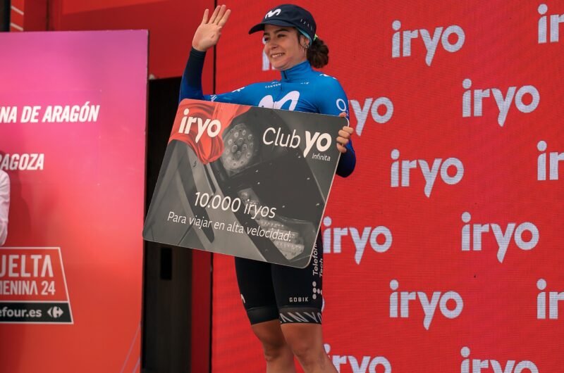 Imagen de la noticia ‛Sheyla Gutiérrez 5th in Zaragoza after brutal crosswind stage four’