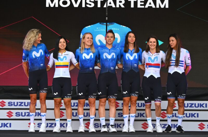 News' image‛Movistar Team, en la presentación de equipos del Giro d’Italia Women 2024 en Brescia’